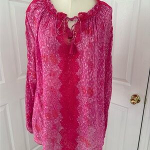 Ellie Tahari XL Pink blouse